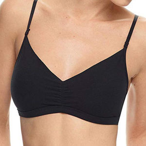 Black Commando Soft Cup Cotton Bralette Sz M